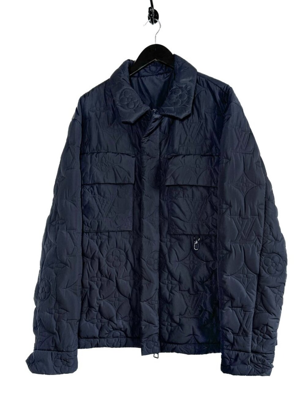 Louis Vuitton Navy Quilted Flowers Blouson